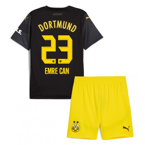 Fotballdrakt Barn Borussia Dortmund Emre Can #23 Bortedraktsett 2024-25 Kortermet (+ Korte bukser)